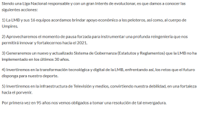 LMB CANCELACION